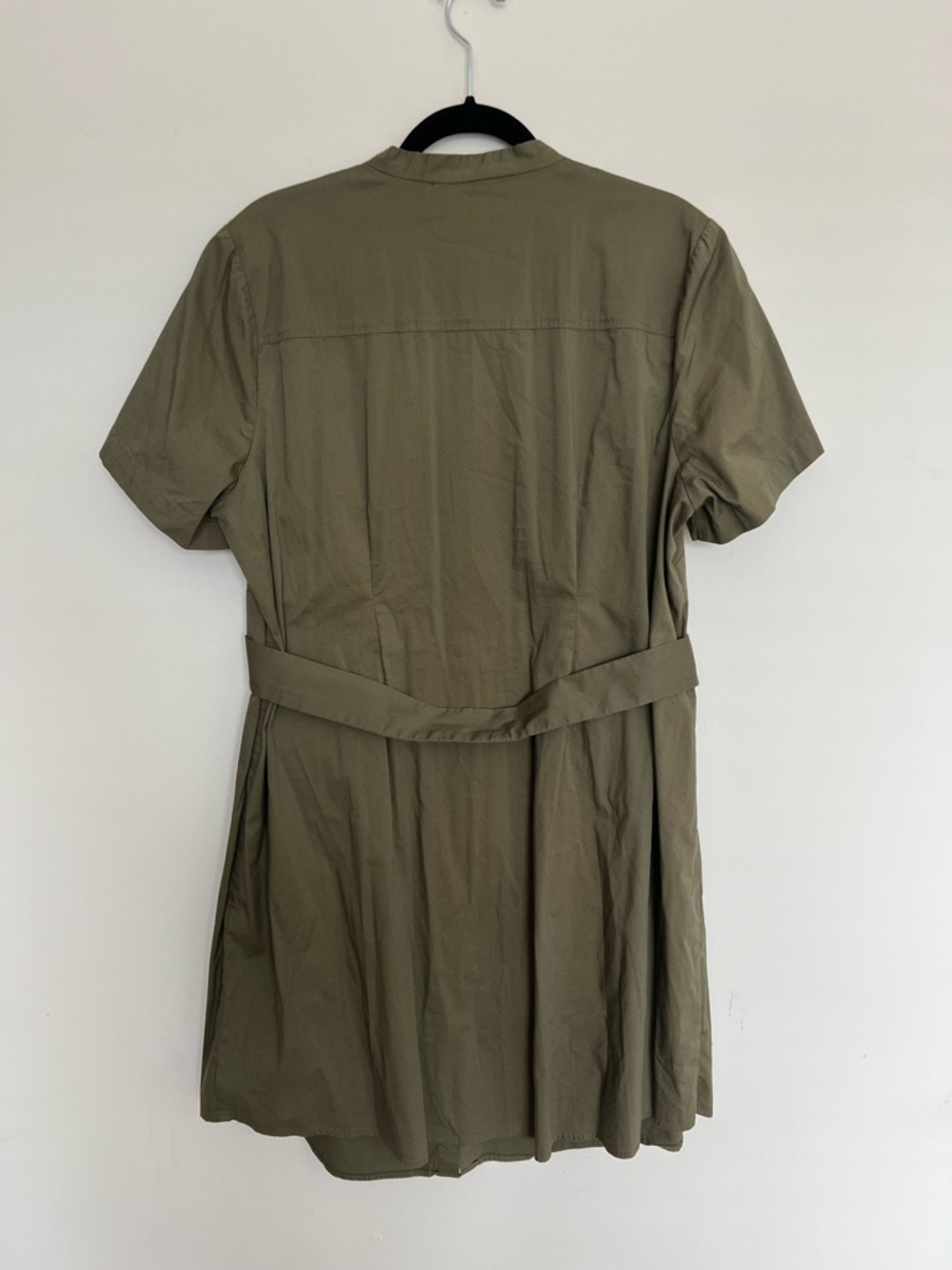 Eloquii Olive Green Ruffle-Trim Button Blouse‎ Size 18 - Picture 3 of 7